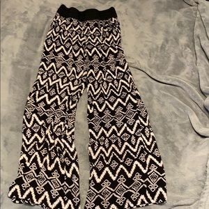 Black and White boHo bottoms